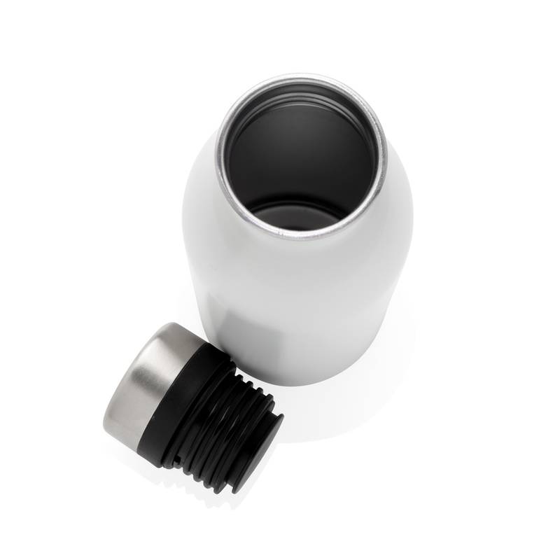 Fľaša na vodu z nehrdzavejúcej ocele, biela Fľaša na vodu z nehrdzavejúcej ocele, biela